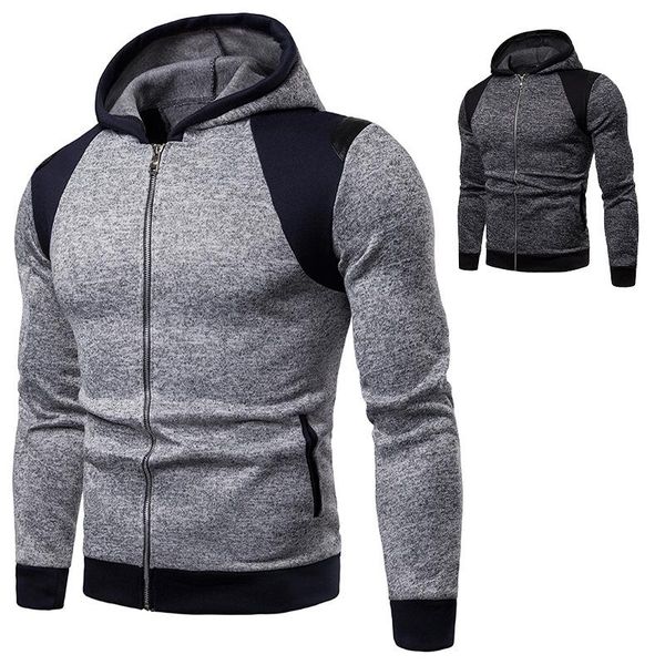 men's hoodies & sweatshirts zogaa 2021 hooded zipper sweatshirt fashion casual color contrast stitching sportswear slim harajuku street, Black
men's hoodies & sweatshirts zogaa 2021 hooded zipper sweatshirt fashion casual color contrast stitching sportswear slim harajuku street, Black