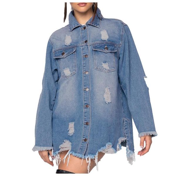 women's jackets sagace 2021 women denim jacket designer hollow out vintage button down distressed short jean coat with pocket, Black;brown
women's jackets sagace 2021 women denim jacket designer hollow out vintage button down distressed short jean coat with pocket, Black;brown