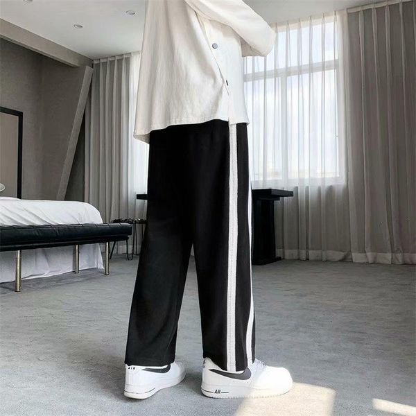 men's pants loose and versatile casual side stripes simple high street sports harajuku streetwear 2021, Black
men's pants loose and versatile casual side stripes simple high street sports harajuku streetwear 2021, Black
