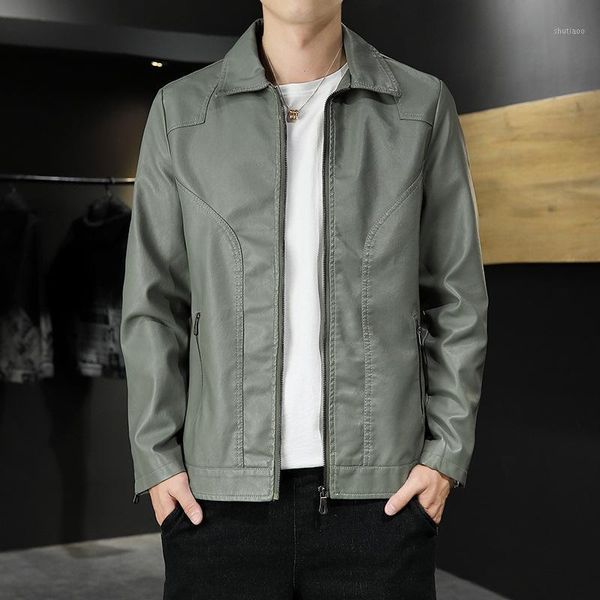 men's jackets leather jacket 2021 british style casual simple lapel slim baseball uniform m-4xl, Black;brown
men's jackets leather jacket 2021 british style casual simple lapel slim baseball uniform m-4xl, Black;brown