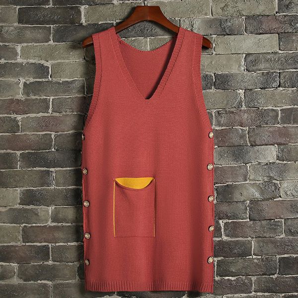 women's vests mid-length sweater vest autumn winter korean v-neck sleeveless jacket loose knitted pullover waistcoat female g1028, Black;white
women's vests mid-length sweater vest autumn winter korean v-neck sleeveless jacket loose knitted pullover waistcoat female g1028, Black;white
