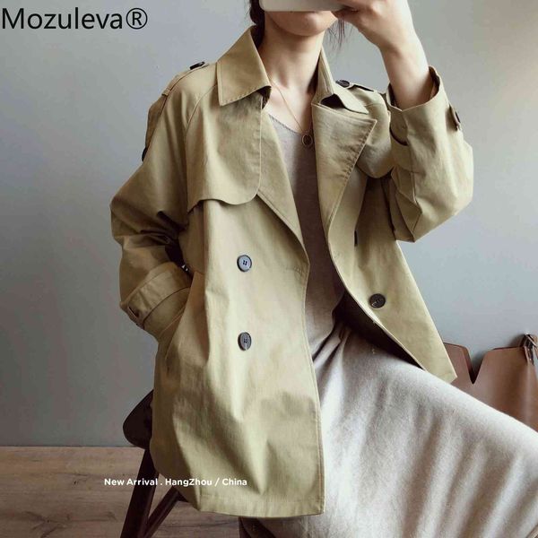 autumn model short windbreaker women's korean-style chic loose slim solid color long-sleeved coat women 210427, Tan;black
autumn model short windbreaker women's korean-style chic loose slim solid color long-sleeved coat women 210427, Tan;black