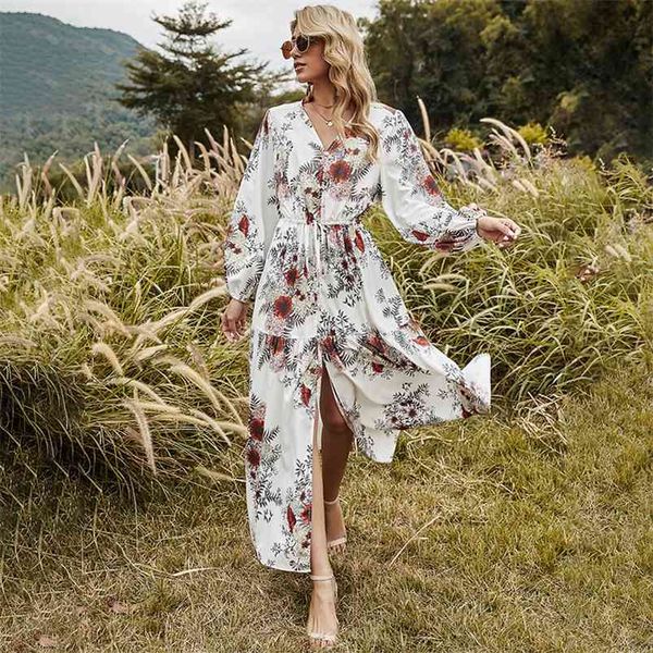 long sleeve button up spring autumn hohemian dress women white slit maxi beach casual 210427, Black;gray
long sleeve button up spring autumn hohemian dress women white slit maxi beach casual 210427, Black;gray