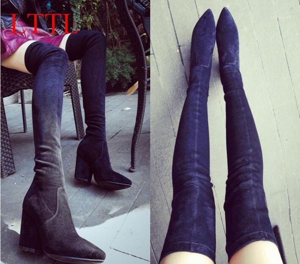 boots lttl 2021 winter women stretch faux suede slim thigh high boot fashion over the knee med thick heel shoes woman1, Black
boots lttl 2021 winter women stretch faux suede slim thigh high boot fashion over the knee med thick heel shoes woman1, Black