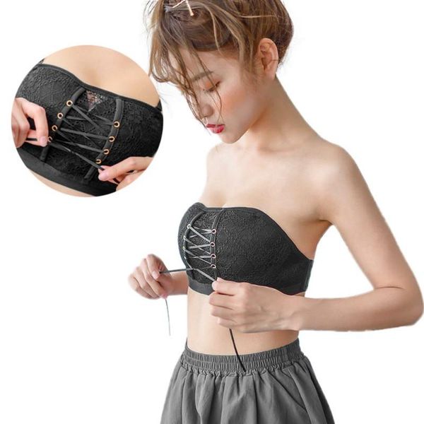 bras lace up women strappy bra black white wireless seamless full cup bralette brassiere ladies for crop top, Red;black
bras lace up women strappy bra black white wireless seamless full cup bralette brassiere ladies for crop top, Red;black