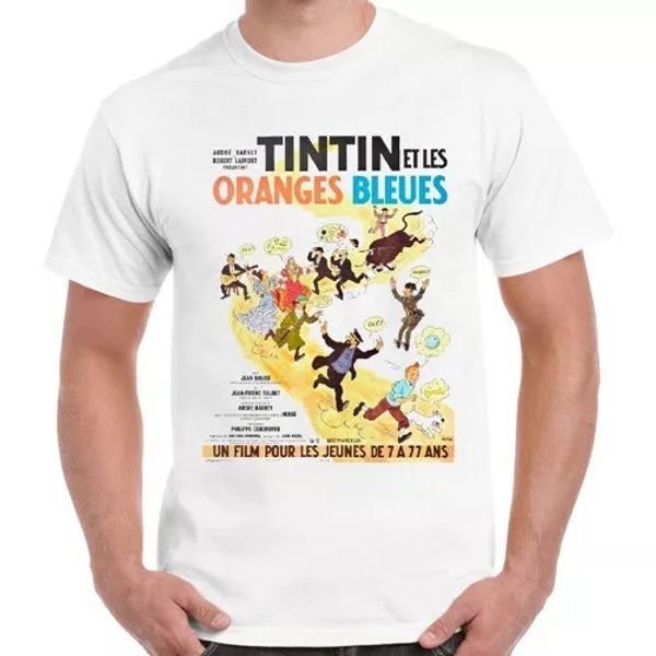tintin et les oranges bleues french film comic 60s cool gift t shirt 2218, White;black
tintin et les oranges bleues french film comic 60s cool gift t shirt 2218, White;black