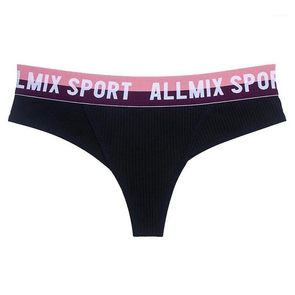cotton underwear women's panties sports striped low waist seamless briefs female lingerie thongs g strings comfy underpants, Black;pink
cotton underwear women's panties sports striped low waist seamless briefs female lingerie thongs g strings comfy underpants, Black;pink