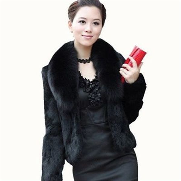 faux rabbit hair coat women's warm outerwear autumn winter short fur collar jacket overcoat 211220, Black
faux rabbit hair coat women's warm outerwear autumn winter short fur collar jacket overcoat 211220, Black