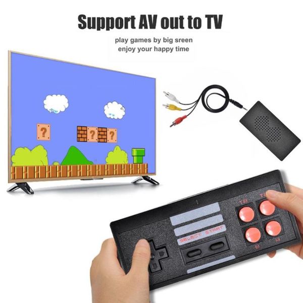portable built in 620 home tv mini retro wireless controller av output dual players game
portable built in 620 home tv mini retro wireless controller av output dual players game