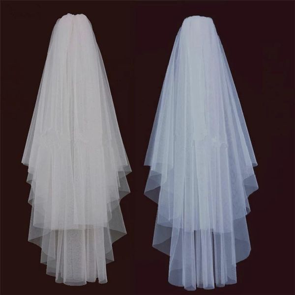 bridal veils white ivory elegant 2 layers with comb cut edge soft net wedding veil accessories veu de noiva, Black
bridal veils white ivory elegant 2 layers with comb cut edge soft net wedding veil accessories veu de noiva, Black