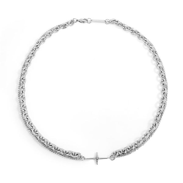 chains classic simple personality punk titanium steel retro cross double necklace cuba hip hop trend street lovers gift jewelry, Silver
chains classic simple personality punk titanium steel retro cross double necklace cuba hip hop trend street lovers gift jewelry, Silver