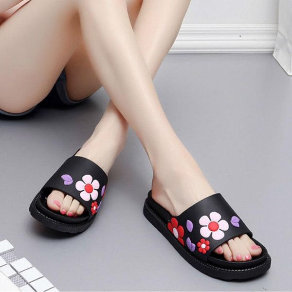 summer female home slippers casual indoor thick bottom flat with flower non-slip ladies house slides women bathroom shoes, Black
summer female home slippers casual indoor thick bottom flat with flower non-slip ladies house slides women bathroom shoes, Black