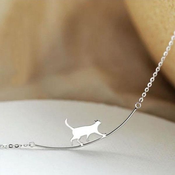 pendant necklaces cute climbing cat necklace simple animals charm choker jewelry for men and women yp7803, Silver
pendant necklaces cute climbing cat necklace simple animals charm choker jewelry for men and women yp7803, Silver