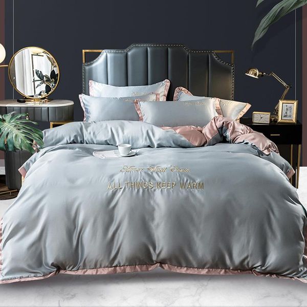 bedding sets 4pcs washed silky set breathable quilt cover luxury bedclothes ice cold pillowcase healthy duvet for home
bedding sets 4pcs washed silky set breathable quilt cover luxury bedclothes ice cold pillowcase healthy duvet for home