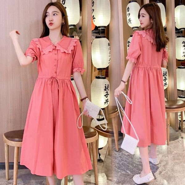 maternity dresses 393# clothes summer short sleeves solid color easy matching loose stylish dress pregnant women mom, White
maternity dresses 393# clothes summer short sleeves solid color easy matching loose stylish dress pregnant women mom, White