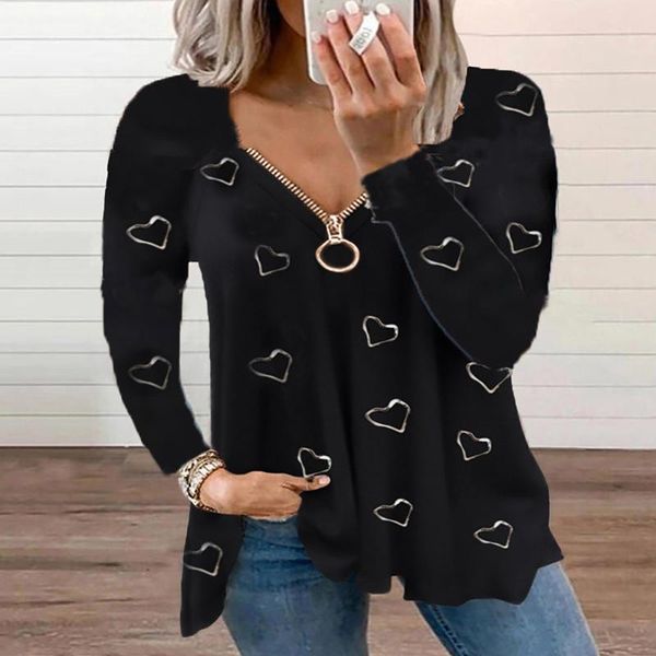 women's t-shirt women tees female 2021 vintage zipper long sleeve shirt fashion loose pullover casual streetwear tshirt, White
women's t-shirt women tees female 2021 vintage zipper long sleeve shirt fashion loose pullover casual streetwear tshirt, White