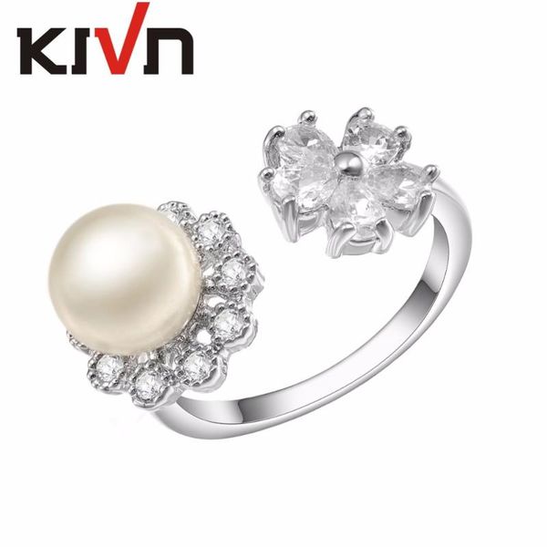 wedding rings kivn fashion jewelry elegant cz cubic zirconia open adjustable simulated pearl for women mothers birthday christmas gifts, Slivery;golden
wedding rings kivn fashion jewelry elegant cz cubic zirconia open adjustable simulated pearl for women mothers birthday christmas gifts, Slivery;golden