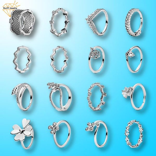 cluster rings wedding ringllove heart anel feminino 925 sterling silver for crystal mother's day gift female party jewelry, Golden;silver
cluster rings wedding ringllove heart anel feminino 925 sterling silver for crystal mother's day gift female party jewelry, Golden;silver