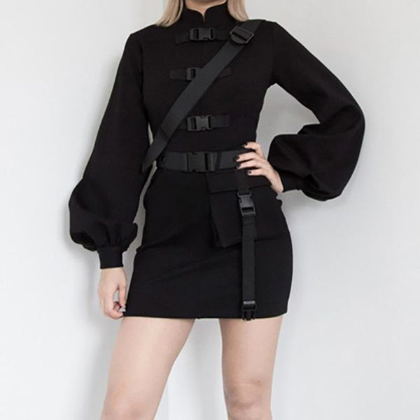 casual dresses women's summer sundress streetwear prom party long sleeve stand collar high waist slim fit solid dress, Black;gray
casual dresses women's summer sundress streetwear prom party long sleeve stand collar high waist slim fit solid dress, Black;gray