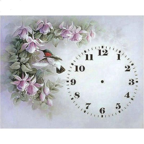 diamond painting 5d diy clock hummingbird flowers full square & round drill wall mosaic embroidery by438
diamond painting 5d diy clock hummingbird flowers full square & round drill wall mosaic embroidery by438