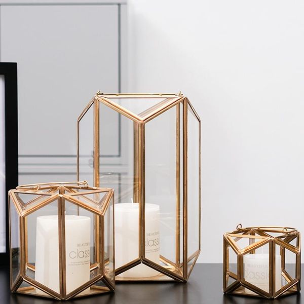 copper-plated geometric glass cover portable candlestick decoration nordic style living room courtyard candle holders iron
copper-plated geometric glass cover portable candlestick decoration nordic style living room courtyard candle holders iron