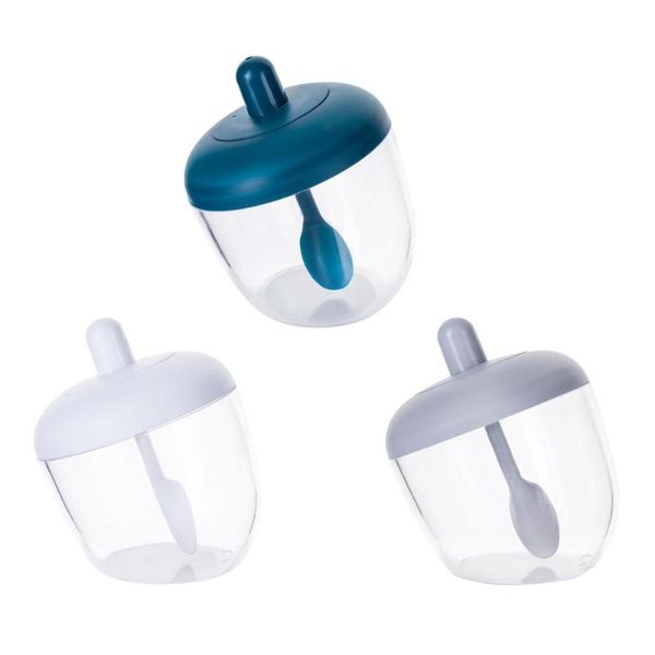 storage bottles & jars condiment container with spoon lid kitchen plastic seasoning box bowl spice salt sugar pot
storage bottles & jars condiment container with spoon lid kitchen plastic seasoning box bowl spice salt sugar pot