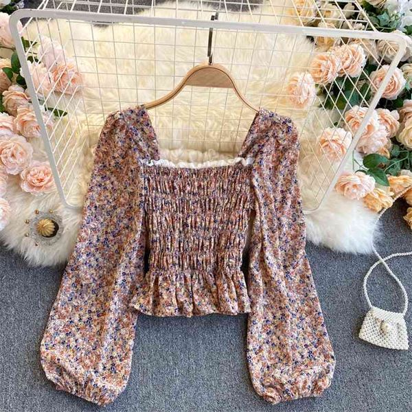 spring autumn fashion women floral print short square collar wood ear long sleeve sweet shirt blouse r421 210527, White
spring autumn fashion women floral print short square collar wood ear long sleeve sweet shirt blouse r421 210527, White
