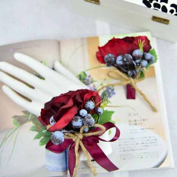 piece wedding groom boutonniere or bridal hand wrist flower wine red artificial supplies prom party floral decorative flowers & wreaths
piece wedding groom boutonniere or bridal hand wrist flower wine red artificial supplies prom party floral decorative flowers & wreaths