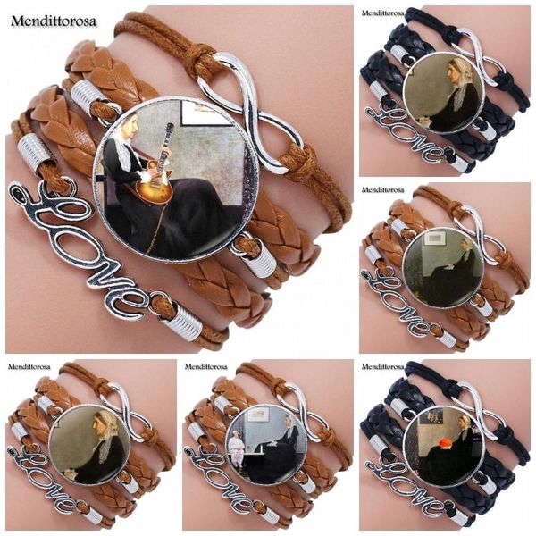 charm bracelets steampunk jewelry glass cabochon multilayer black/brown leather bracelet bangle for party gift whistler mother, Golden;silver
charm bracelets steampunk jewelry glass cabochon multilayer black/brown leather bracelet bangle for party gift whistler mother, Golden;silver