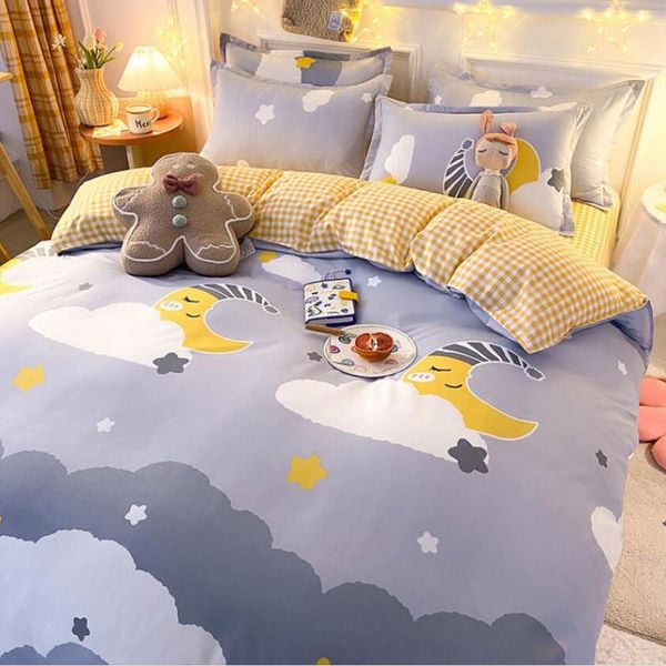 bedding sets simple style cartoon bedroom dormitory set 1quilt cover+1bed sheet+2pillowcase washed cotton king/ size j8617
bedding sets simple style cartoon bedroom dormitory set 1quilt cover+1bed sheet+2pillowcase washed cotton king/ size j8617