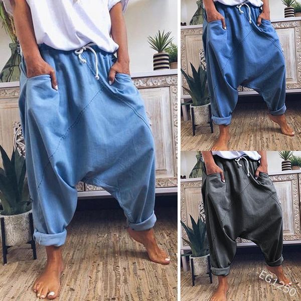 women's jeans wepbel women loose harem pants denim fashion elastic lace-up leggings trousers ankle length summer, Blue
women's jeans wepbel women loose harem pants denim fashion elastic lace-up leggings trousers ankle length summer, Blue