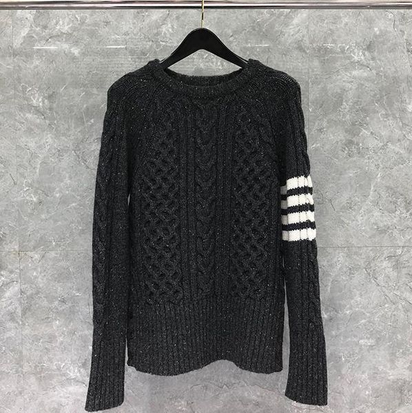 tees fashion tb thom brand sweaters men slim fit o-neck pullovers clothing striped pure wool thick winter casual coat ins, White
tees fashion tb thom brand sweaters men slim fit o-neck pullovers clothing striped pure wool thick winter casual coat ins, White