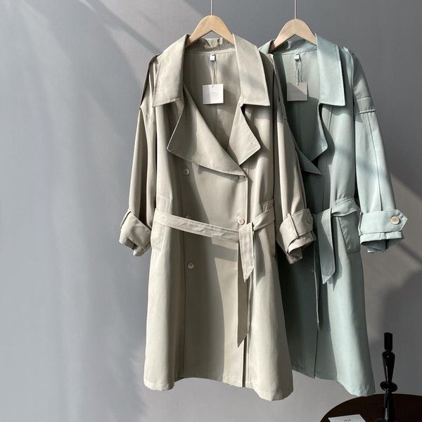 women's trench coats womens coat spring autumn 2021 solid color thin loose long tie windbreaker women 672, Tan;black
women's trench coats womens coat spring autumn 2021 solid color thin loose long tie windbreaker women 672, Tan;black