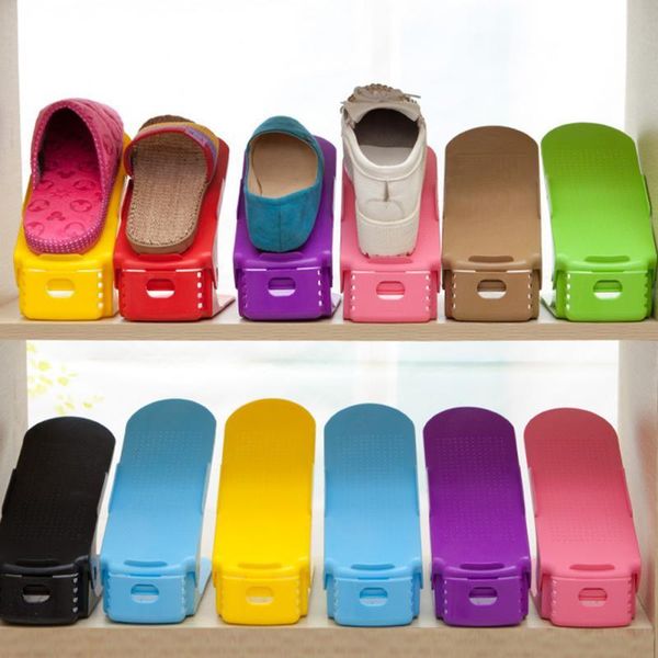 1pcs adjustable shoe rack durable organizer support slot space saving cabinet closet holder hanger clothing & wardrobe storage
1pcs adjustable shoe rack durable organizer support slot space saving cabinet closet holder hanger clothing & wardrobe storage