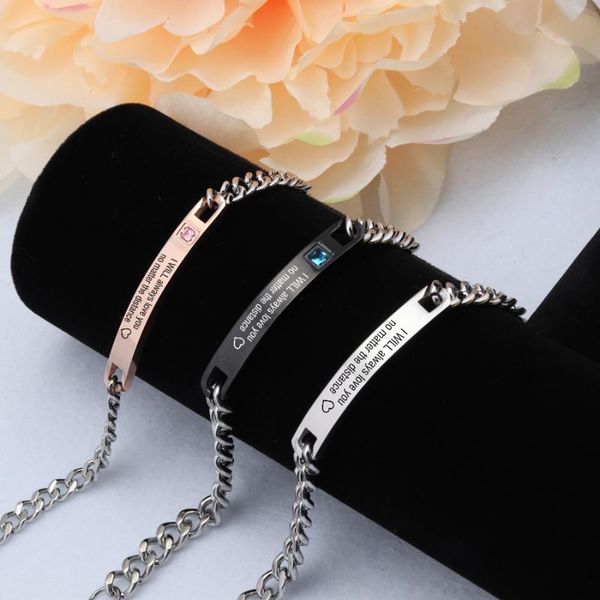 link, chain fashion 3 colors choose bracelet hand stamped i love you for long distance souvenir crystal jewelry adjustable, Black
link, chain fashion 3 colors choose bracelet hand stamped i love you for long distance souvenir crystal jewelry adjustable, Black