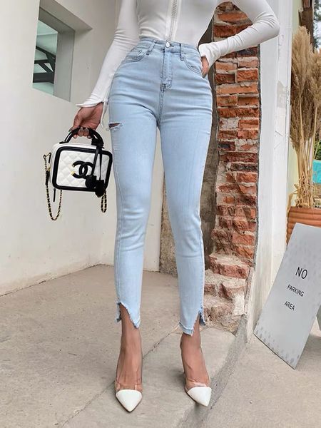 jeans Pants cut holes in women's hip open legs 2021 summer light blue breeches with narrow waist sexy women
jeans Pants cut holes in women's hip open legs 2021 summer light blue breeches with narrow waist sexy women