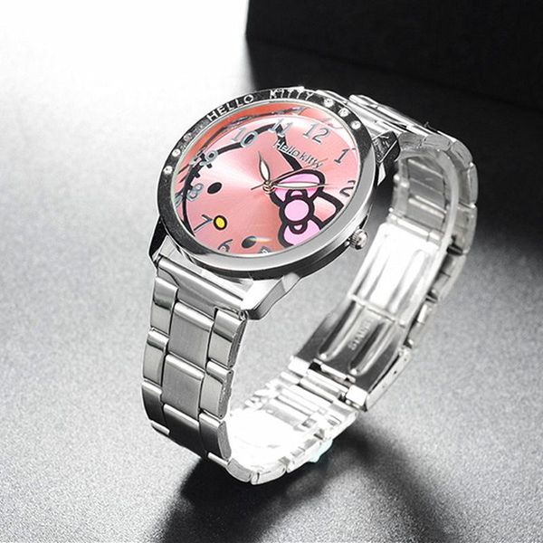 wristwatches 2021 fashion women watches starinless steel bracelet watch quartz cute hello cat ladies pink gift for woman girls, Slivery;brown
wristwatches 2021 fashion women watches starinless steel bracelet watch quartz cute hello cat ladies pink gift for woman girls, Slivery;brown