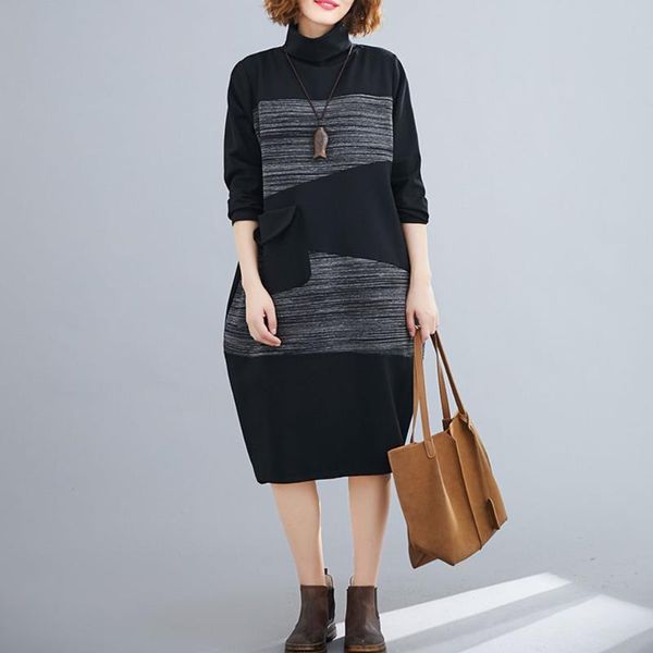 casual dresses chic autumn winter sweater dress women long sleeve thick knit female girl, Black;gray
casual dresses chic autumn winter sweater dress women long sleeve thick knit female girl, Black;gray