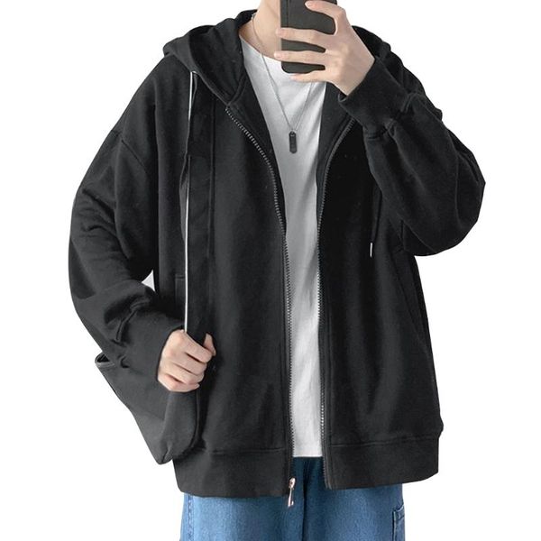 men's jackets e15f men long sleeve hoodies jacket harajuku solid oversized zip up sweatshirt coat, Black;brown
men's jackets e15f men long sleeve hoodies jacket harajuku solid oversized zip up sweatshirt coat, Black;brown