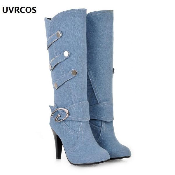 boots europe and the united states big yards for women's shoes in cowboy cloth canister belt buckle is fine with high heel, Black
boots europe and the united states big yards for women's shoes in cowboy cloth canister belt buckle is fine with high heel, Black