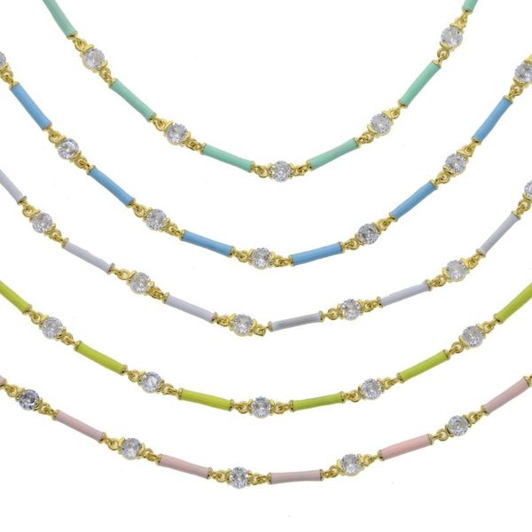 earrings & necklace geometric sparking round bezel cz pastel enamel bar beads link chain fashion jewelry bracelet set, Silver
earrings & necklace geometric sparking round bezel cz pastel enamel bar beads link chain fashion jewelry bracelet set, Silver