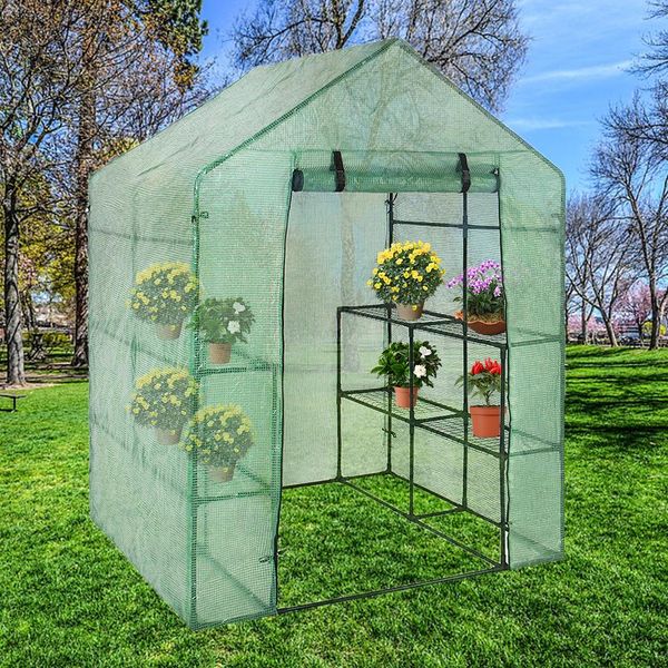 two floors green household plant greenhouse waterproof mini anti-uv garden warm room pvc garden warm room 143x73x195cm
two floors green household plant greenhouse waterproof mini anti-uv garden warm room pvc garden warm room 143x73x195cm