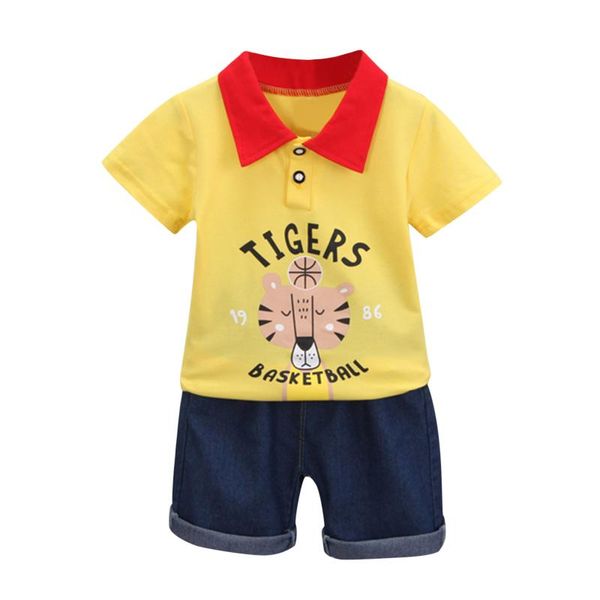 clothing sets fashion born baby boy cartoon tigers gentleman shirt +denim shorts toddler summer clothes, White
clothing sets fashion born baby boy cartoon tigers gentleman shirt +denim shorts toddler summer clothes, White