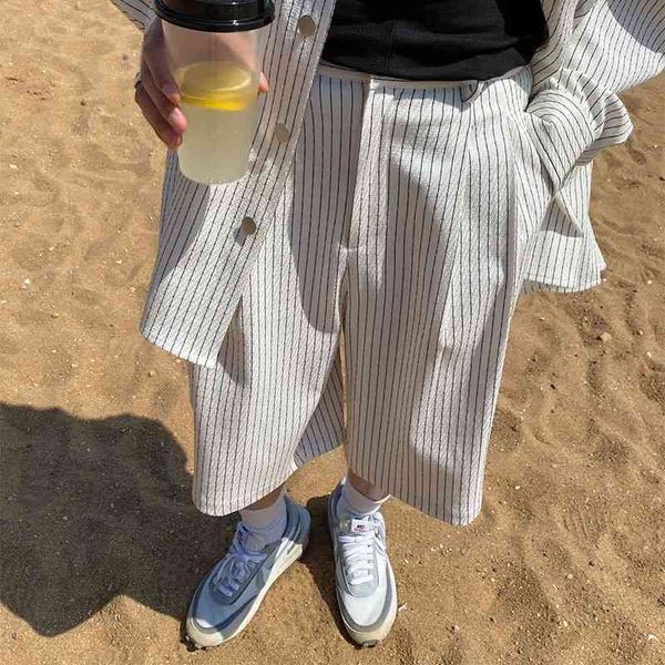 men's shorts summer fashion high-quality casual men streetwear korean loose striped mens suit m-xl 7lan, White;black
men's shorts summer fashion high-quality casual men streetwear korean loose striped mens suit m-xl 7lan, White;black