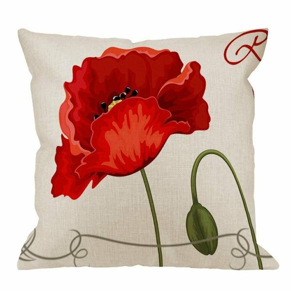 cushion/decorative pillow case red poppies cotton linen square cushion cover standard pillowcase
cushion/decorative pillow case red poppies cotton linen square cushion cover standard pillowcase