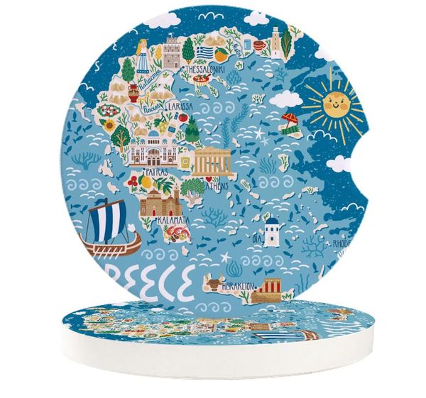 table runner car cup mat ceramics mug set greece island map cartoon teacup pad for home decor accessories
table runner car cup mat ceramics mug set greece island map cartoon teacup pad for home decor accessories