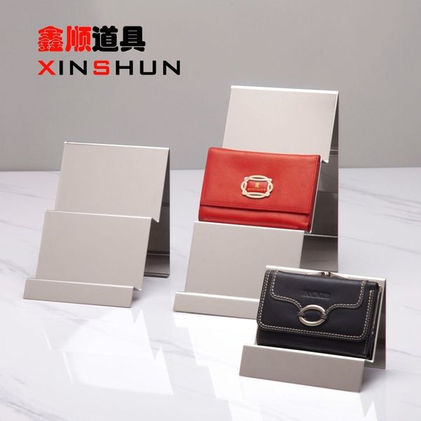 wallet display rack stainless steel multi-layer ladder mobile phone display rack counter rose money clip props
wallet display rack stainless steel multi-layer ladder mobile phone display rack counter rose money clip props