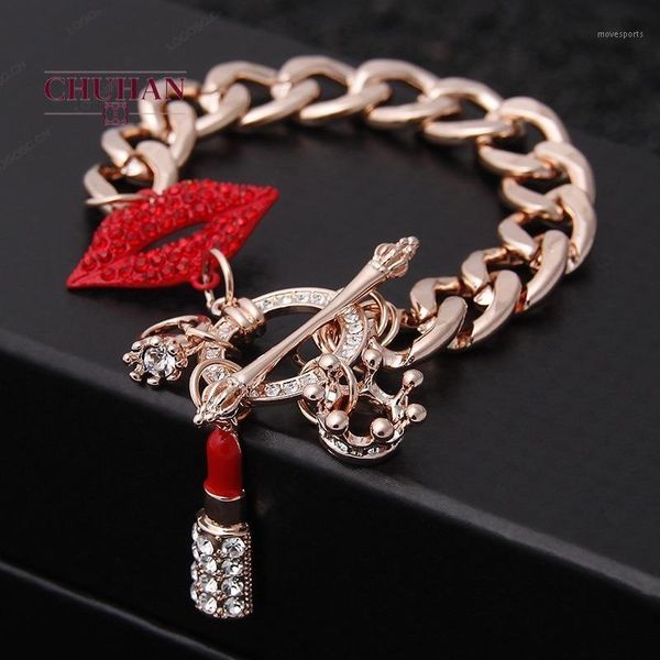 charm bracelets chuhan wholesale jewelry red lips exaggerated punk bracelet fashion hip hop female nightclub accessories c5271, Golden;silver
charm bracelets chuhan wholesale jewelry red lips exaggerated punk bracelet fashion hip hop female nightclub accessories c5271, Golden;silver
