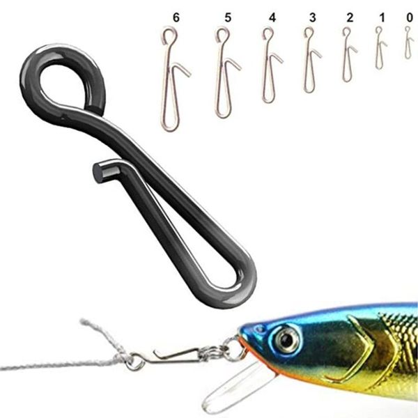 100pcs size 0-6 fast fishing swivel snap clips stainless steel swivels quick lock hook lure link clip safety decoy hooks
100pcs size 0-6 fast fishing swivel snap clips stainless steel swivels quick lock hook lure link clip safety decoy hooks