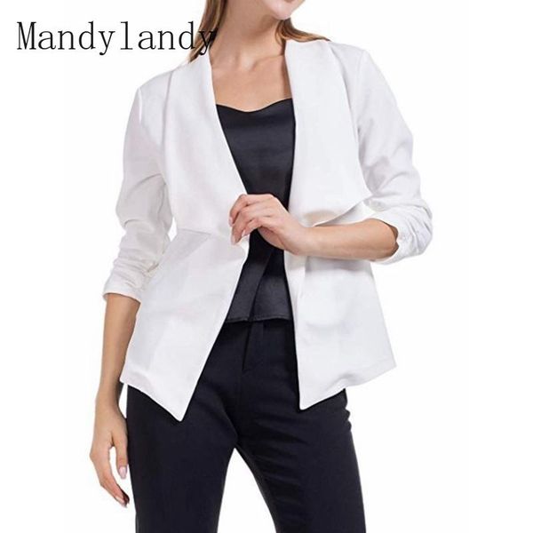 mandylandy women's casual long sleeve turn-down collar covered button pleated coat spring autumn fashion solid color slim jacket jacket, Black;brown
mandylandy women's casual long sleeve turn-down collar covered button pleated coat spring autumn fashion solid color slim jacket jacket, Black;brown